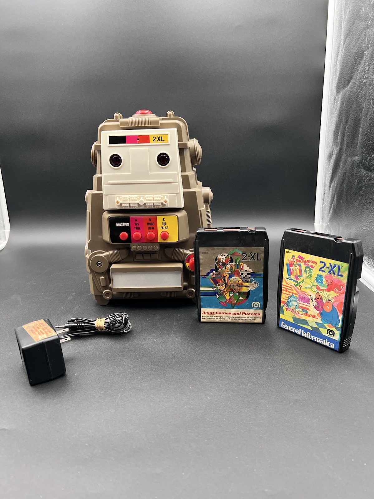 Vtg 1978 Mego Corp 2-XL Talking Robot & TRI-LEX Game -TESTED-