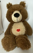 GET YOUR HANDS ON A GANZ My Teddy Bear Plush Brown Taggard Red Heart 18” VTG 90s