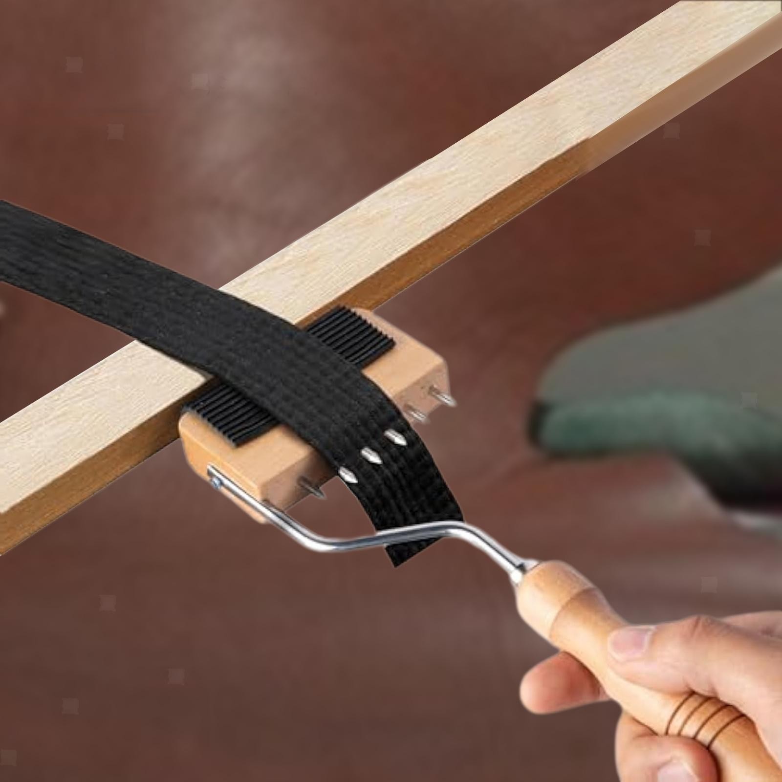 Webbing Stretcher, Wooden Handle Stretcher to Catch The Webbing Upholstery Tool