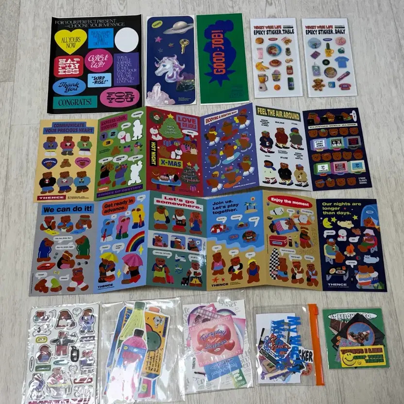 Denski Sticker Pack Assorted Used Stickers for Collection