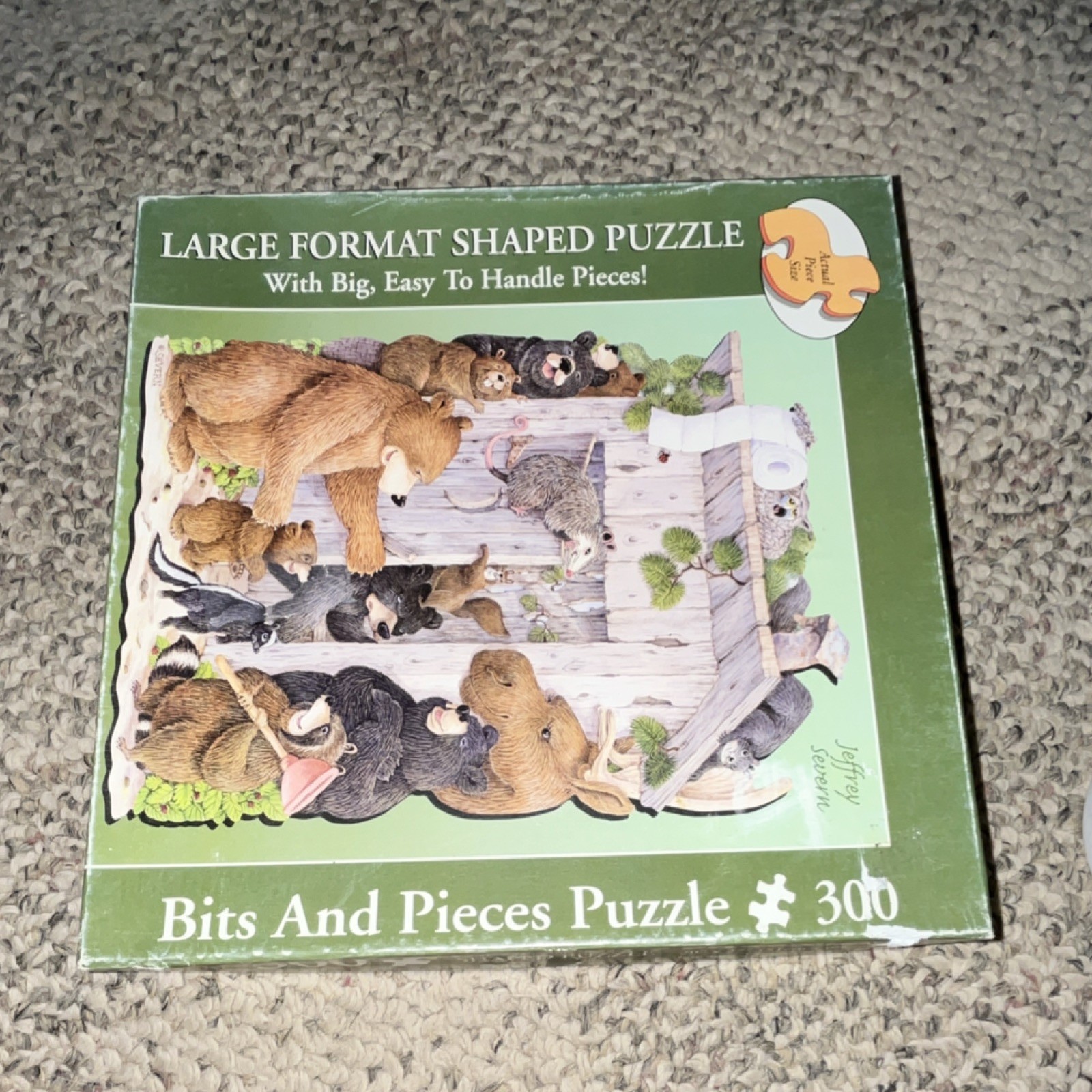 Bits And Pieces 300 Piece Large Format Animal Puzzle Easy To Handle Multicolor