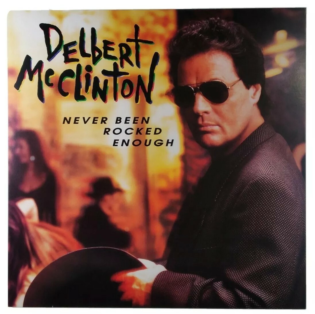 Delbert McClinton Poster Promo Flat 12x12 Rare VHTF Original 1992 Never Been Roc