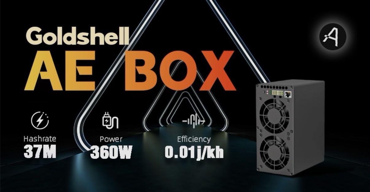 Goldshell AE BOX -  Used,excellent condition. Aleo Miner AE-BOX II 37M NO PSU.