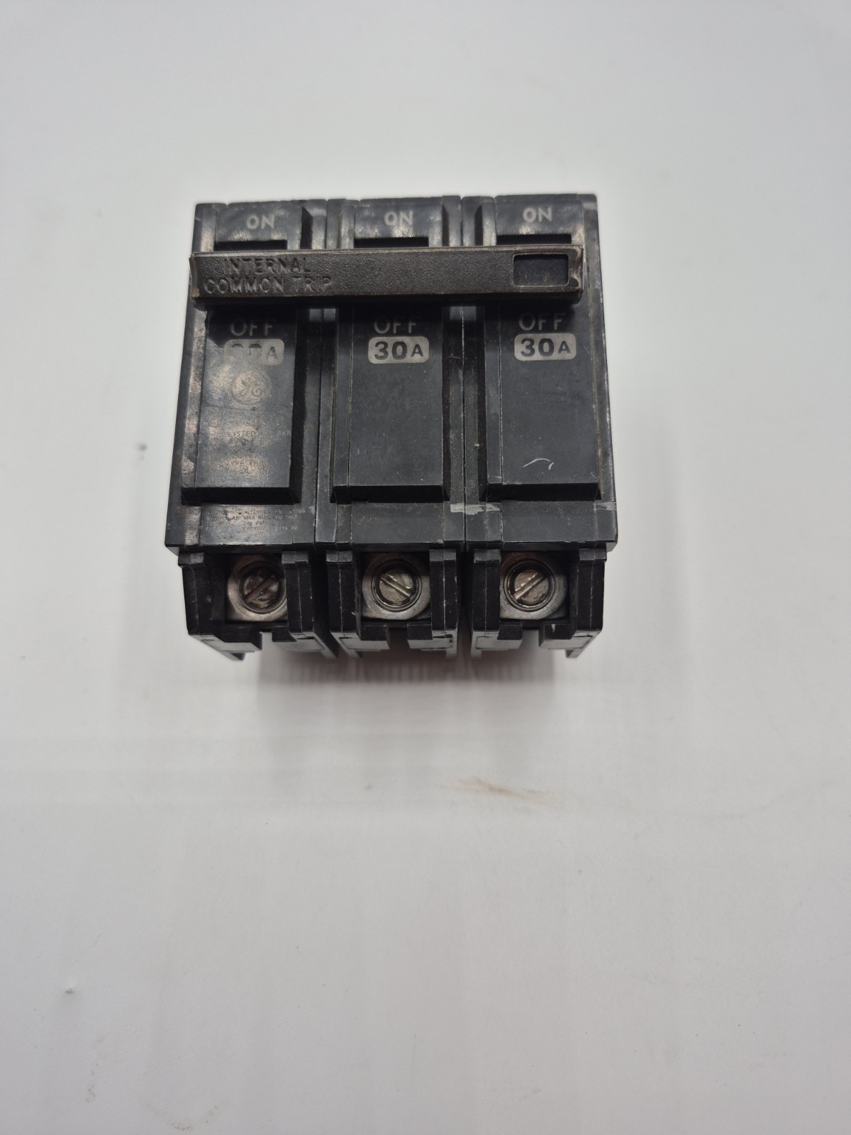 General Electric THQB32030 Breaker 3 Pole 240 VAC, 30 Amp Good Condition 