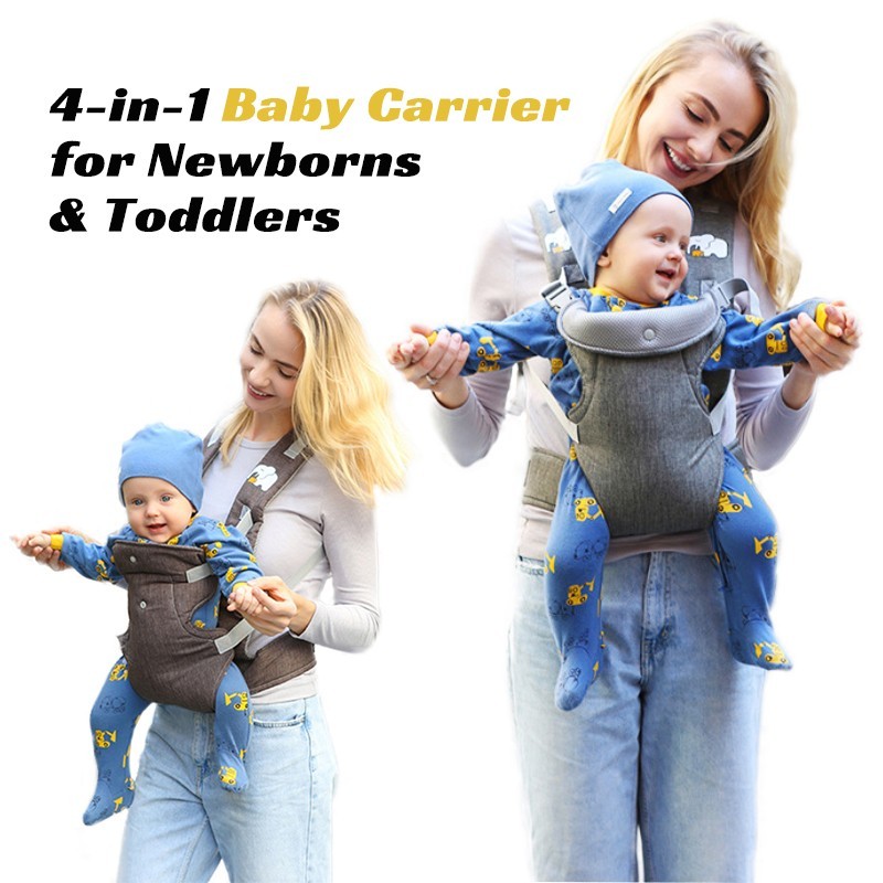 4-in-1 Baby Carrier Portable for Newborns to Toddlers from 8-35 lbs