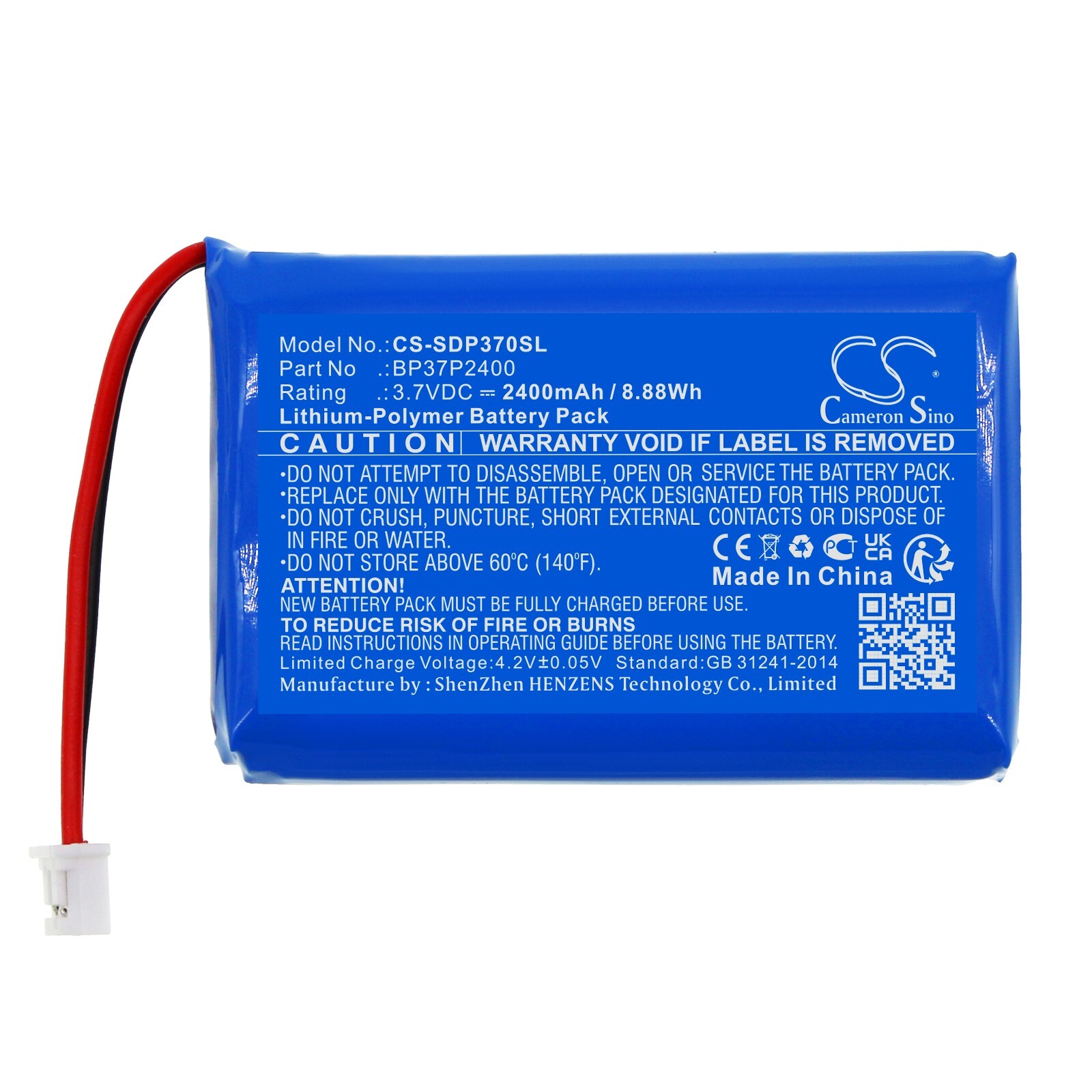 BATTERIE 2400mAh BP37P2400 For Dogtra Grain Valley Special Edition Orange TRX