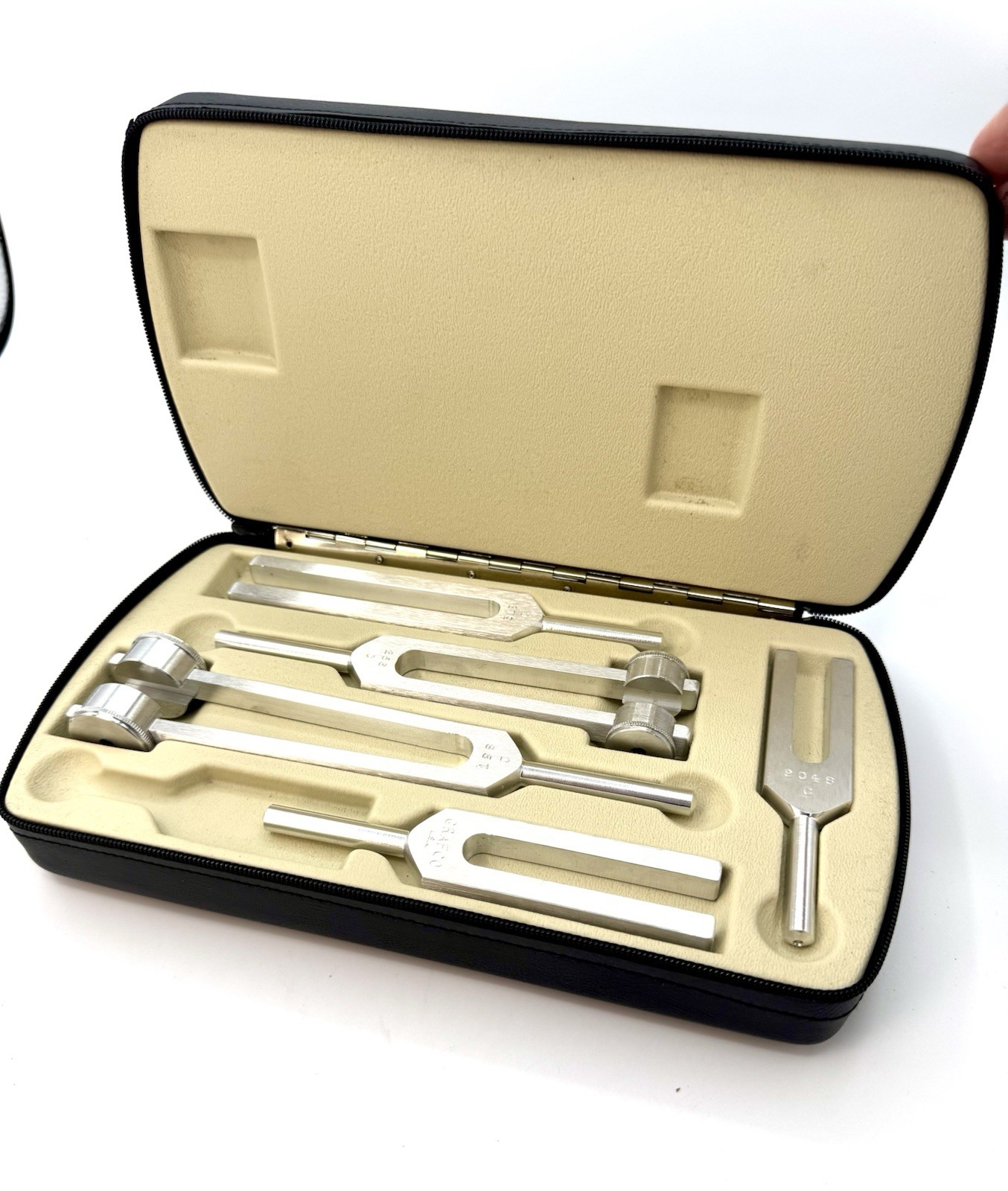 Graf Co Tuning Fork Set w Case C128 C256 C512 C1024 C2048 USA VGUC