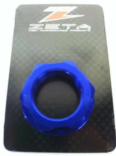 ZETA Blue STEERING STEM NUT For Kawasaki KLX110 110L  110RL 2002-2026