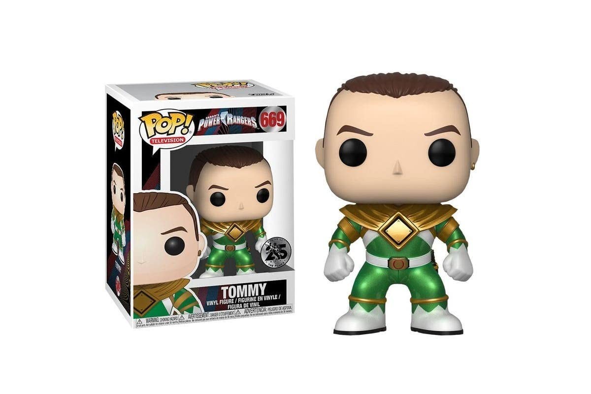 Pop Funko Television Power Rangers: Unmasked Metallic 3.75 inches, Multicolor 