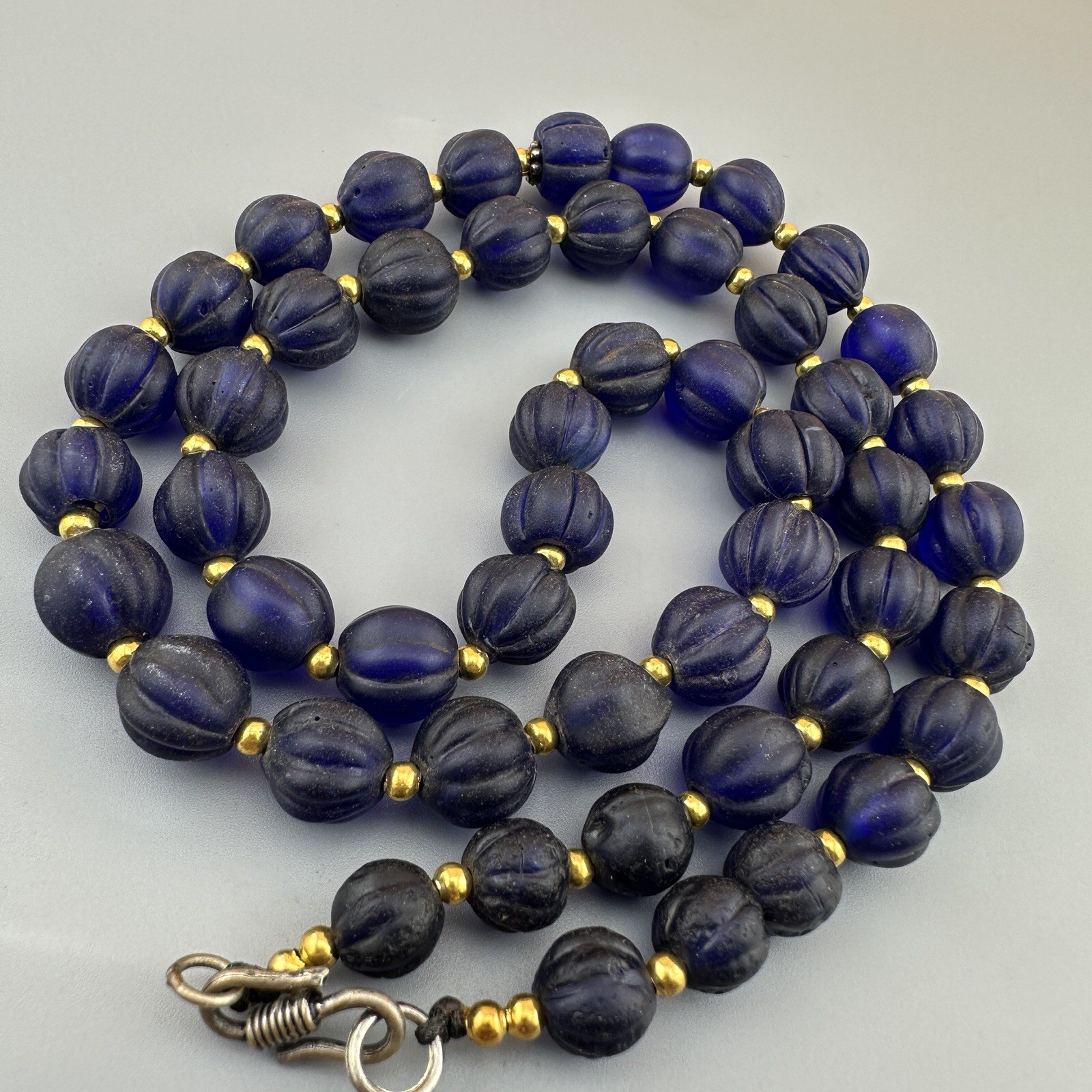 Authentic Vintage African Trade Melon Shape Necklace