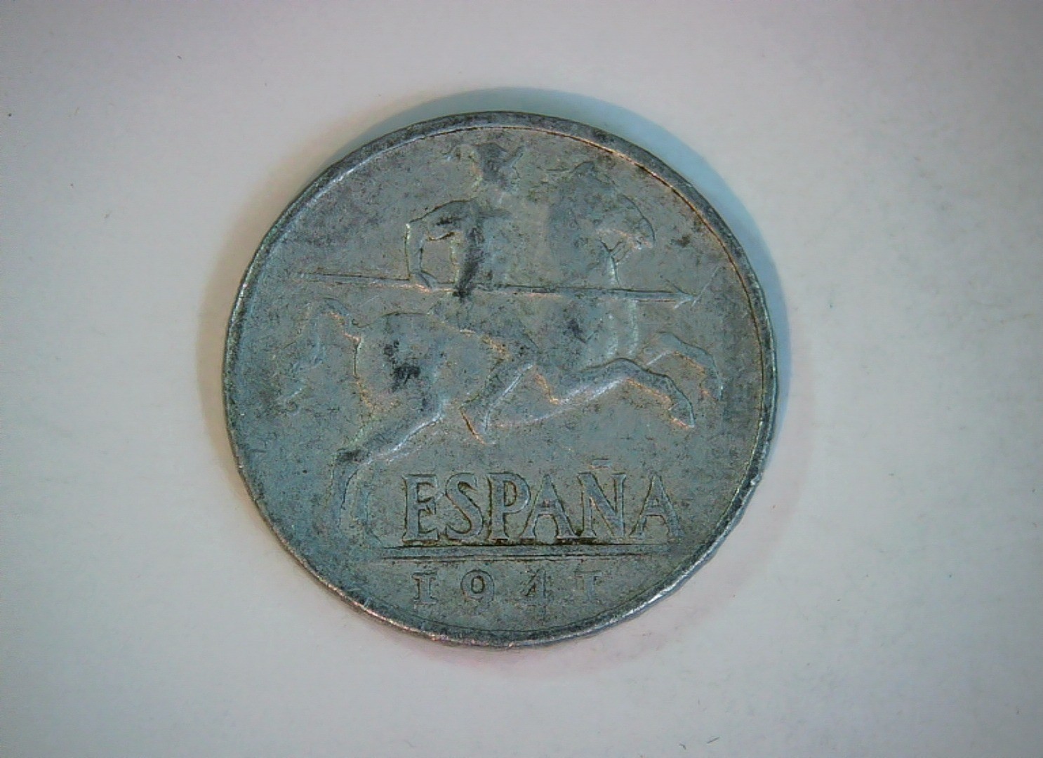 Spain 1941 10 Céntimos Spanish State (Franco) 10 Céntimos (horseman) Coin