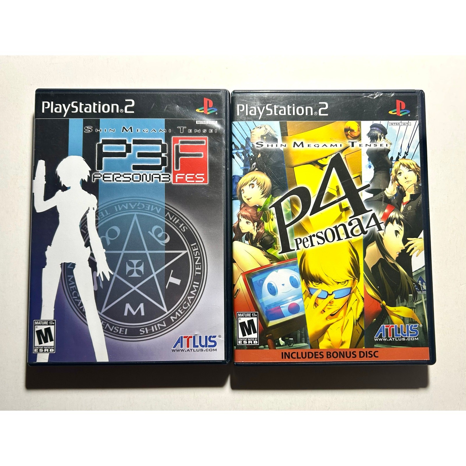 PlayStation 2 PS2 Persona bundle Video Game lot🔥Works Great!