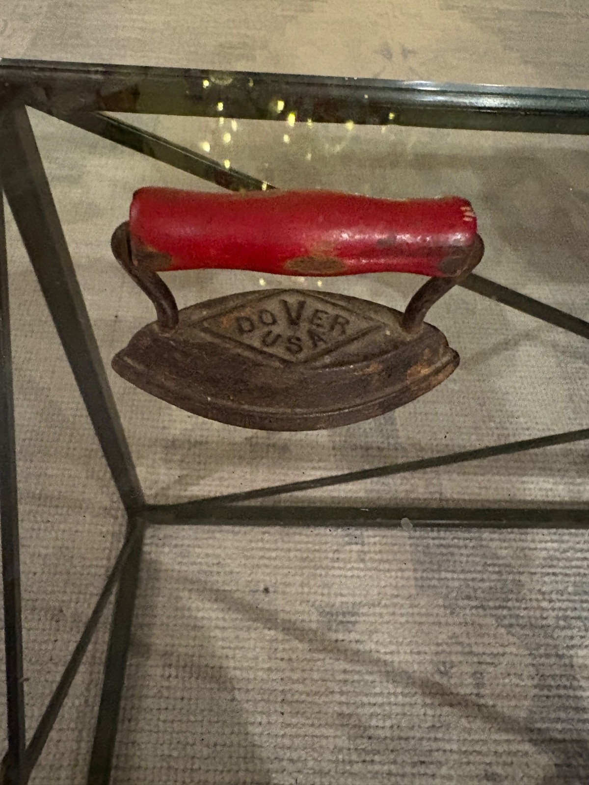 Miniature Dover Flat Iron Cast Iron Paperweight