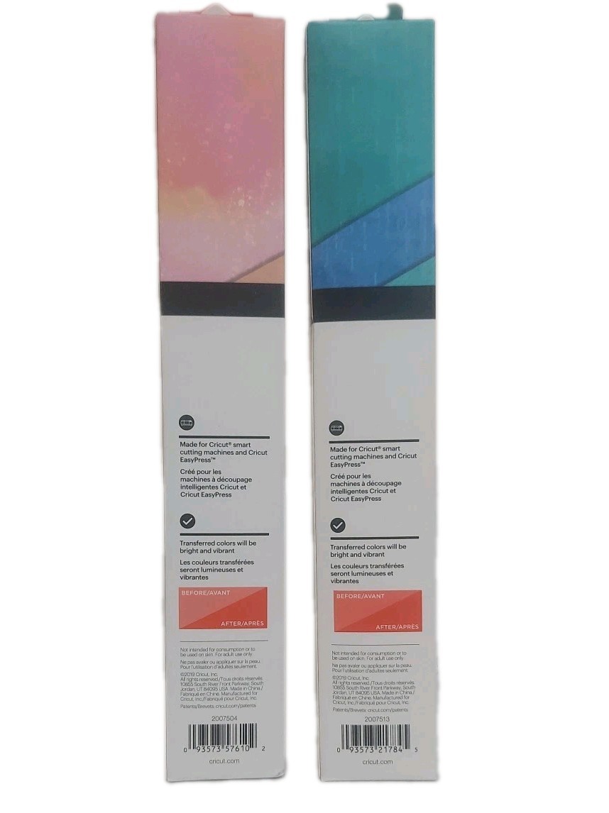 Cricut Infusible Ink 4 Transfer Sheets 12"x12"Distressed Cool Water & BONUS