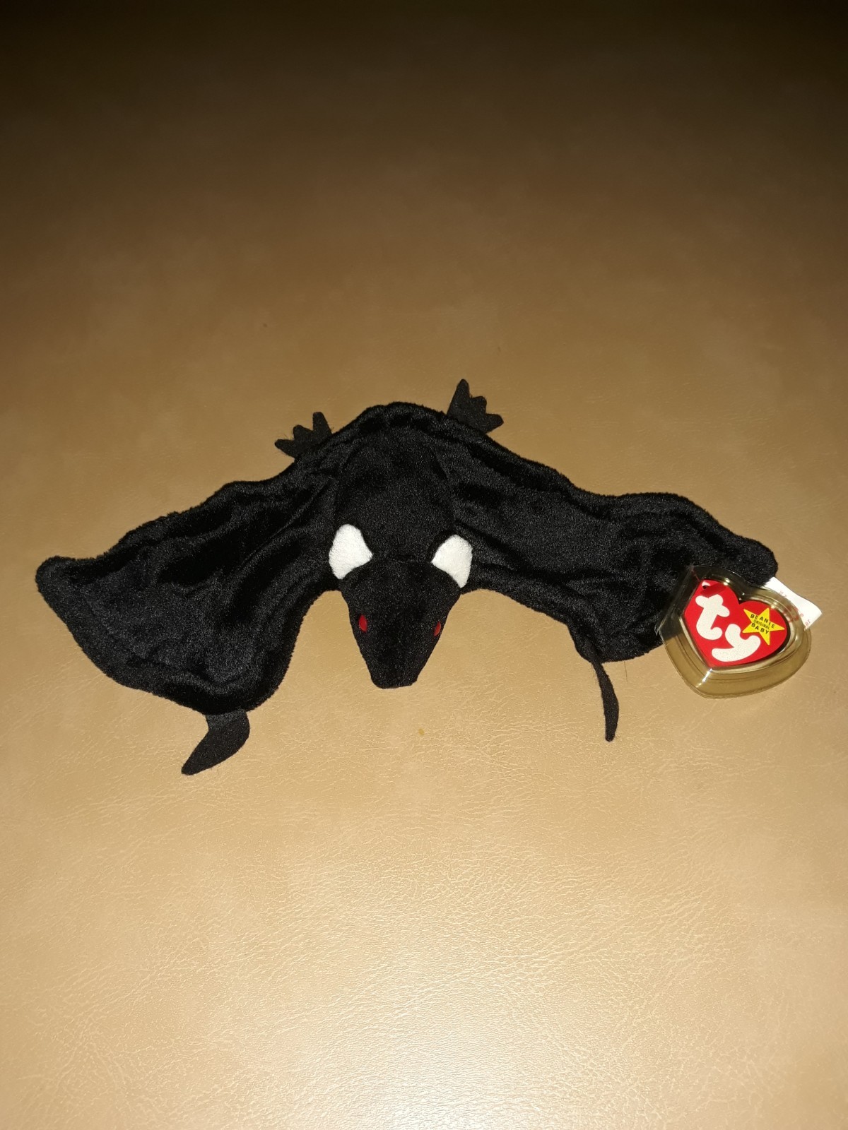 Ty Beanie Baby Radar Bat - Black 1995 Retired 3rd Generation Tush Tag MWMT