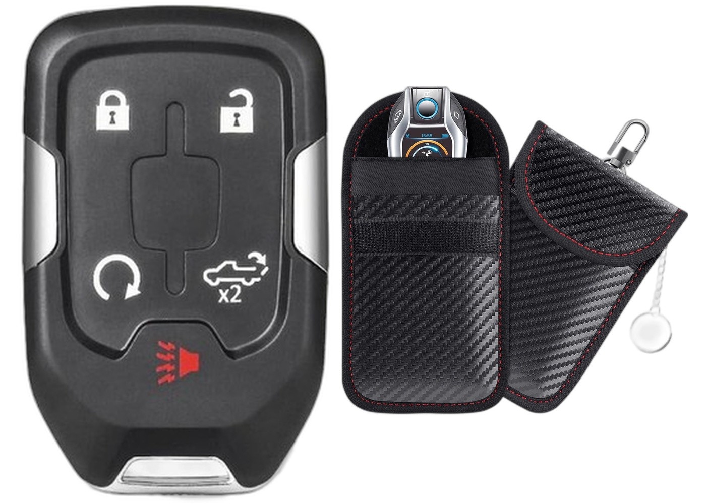 Smart Replacement Key Fob 2019 GMC Sierra FCC: HYQ1EA MPN: 13508398 w/Case