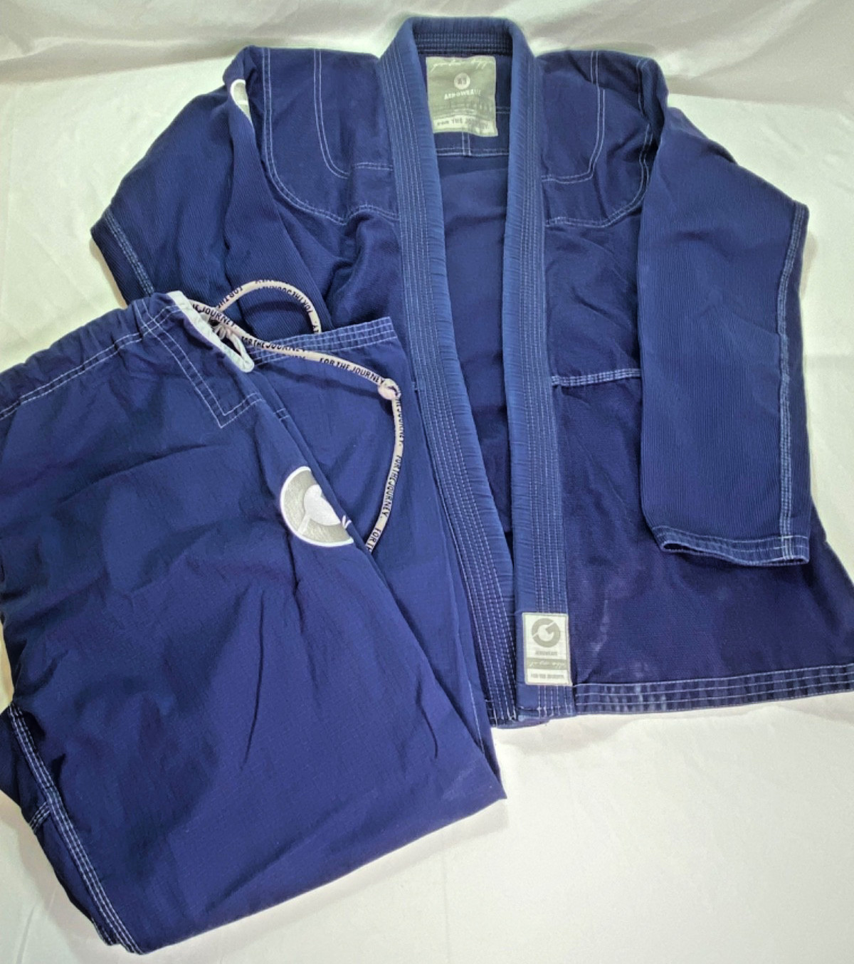 Gold BJJ Aeroweave Jiu-Jitsu Gi Aeroweave Navy Blue Uniform Top & Pants Size A3