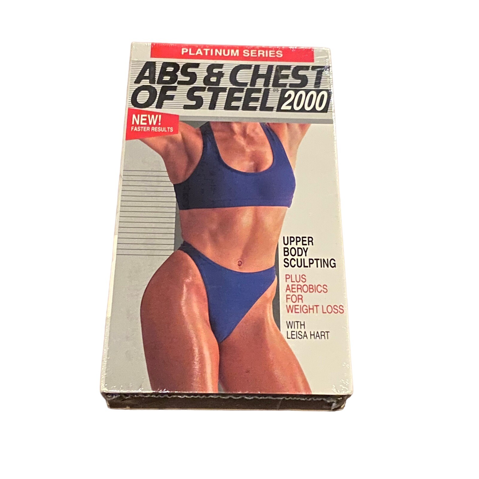 Platinum Series Abs & Chest Of Steel 2000 Leisa Hart VHS Tape Exercise Workout