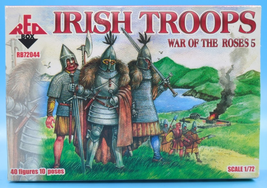 Red Box Irish Troops 1/72 War Roses RB72044 Medieval Figures