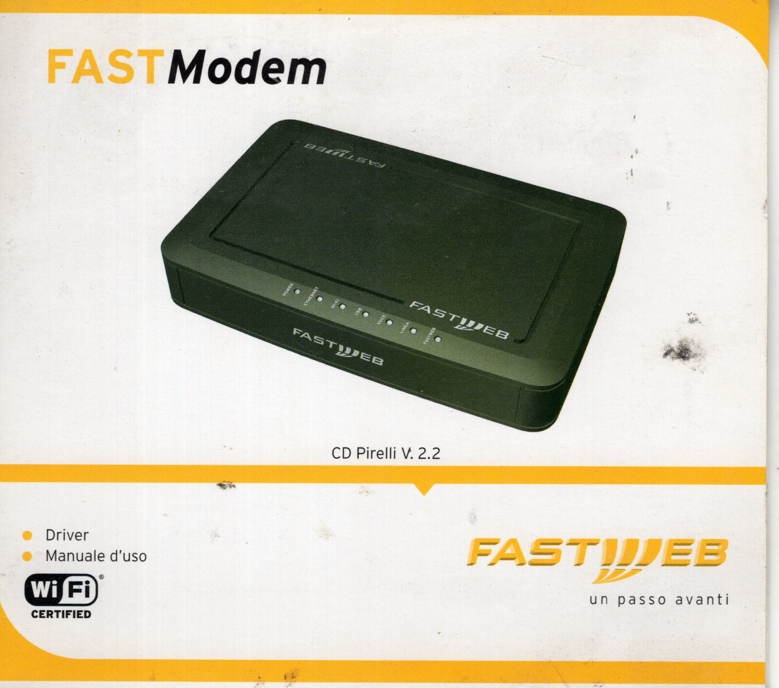 Fastweb Modem CD Driver - Year 2006
