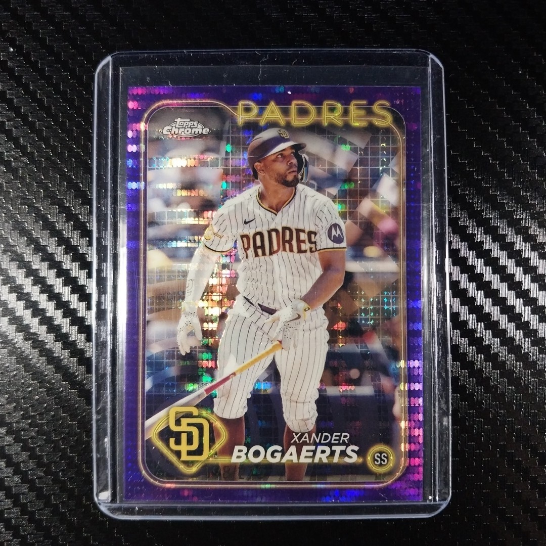 2024 Topps Chrome Baseball Xander Bogaerts #32 Purple Sonar Refractor /275