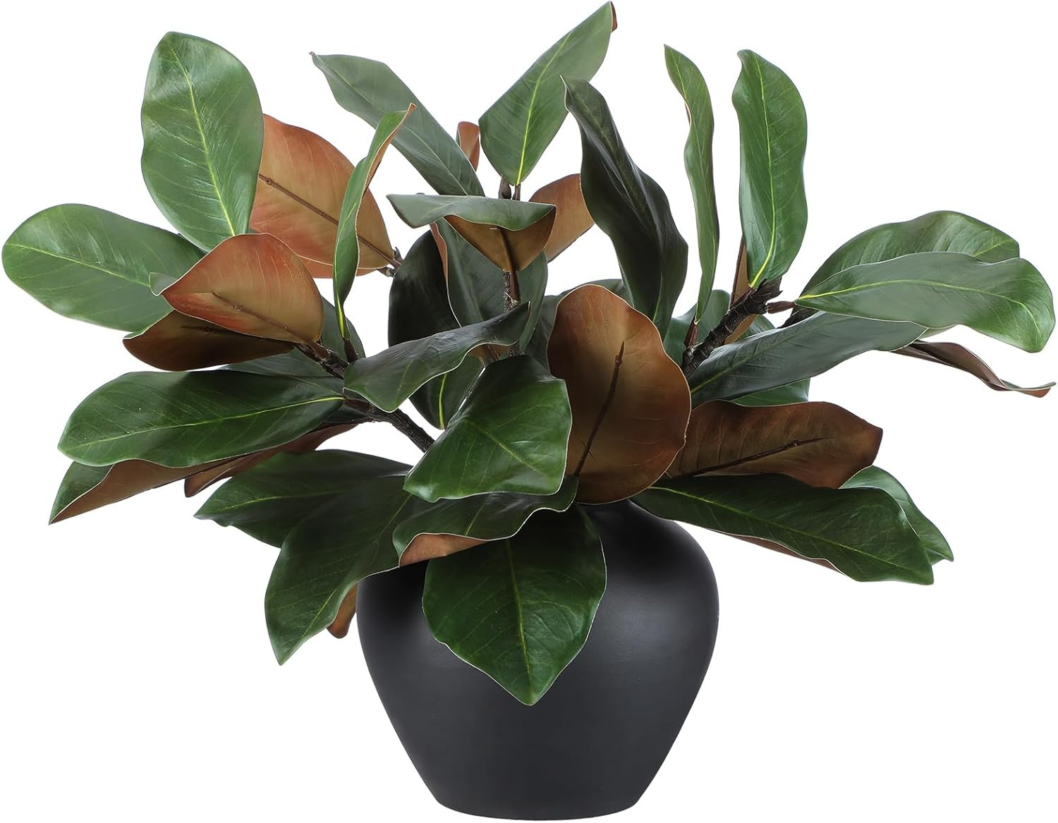 Magnolia Artificial Leaves Branches 3D Magnolia Pick Real Touch Faux Stems Simul