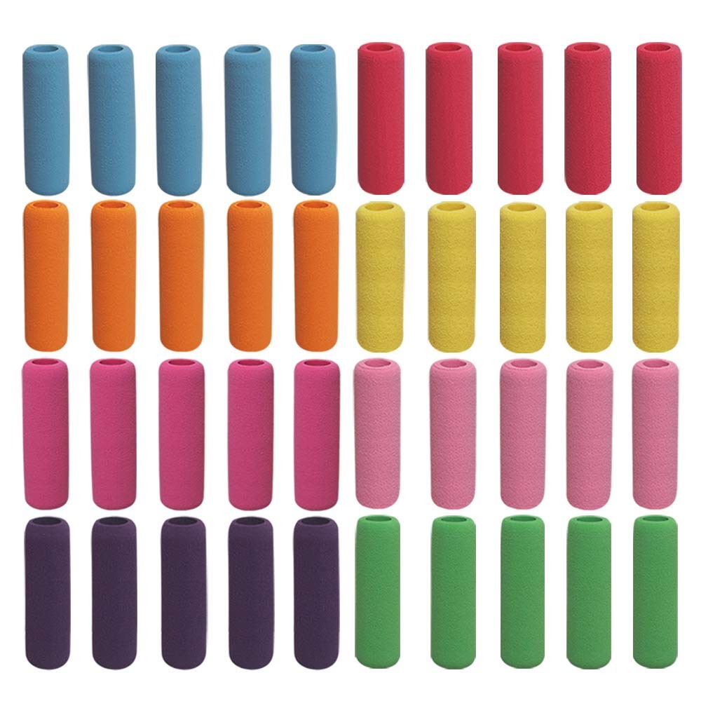 Soft Cushion Pencil Grips 40 Pcs Writing Drawing Aid Pen Holder for Kids, Stu...