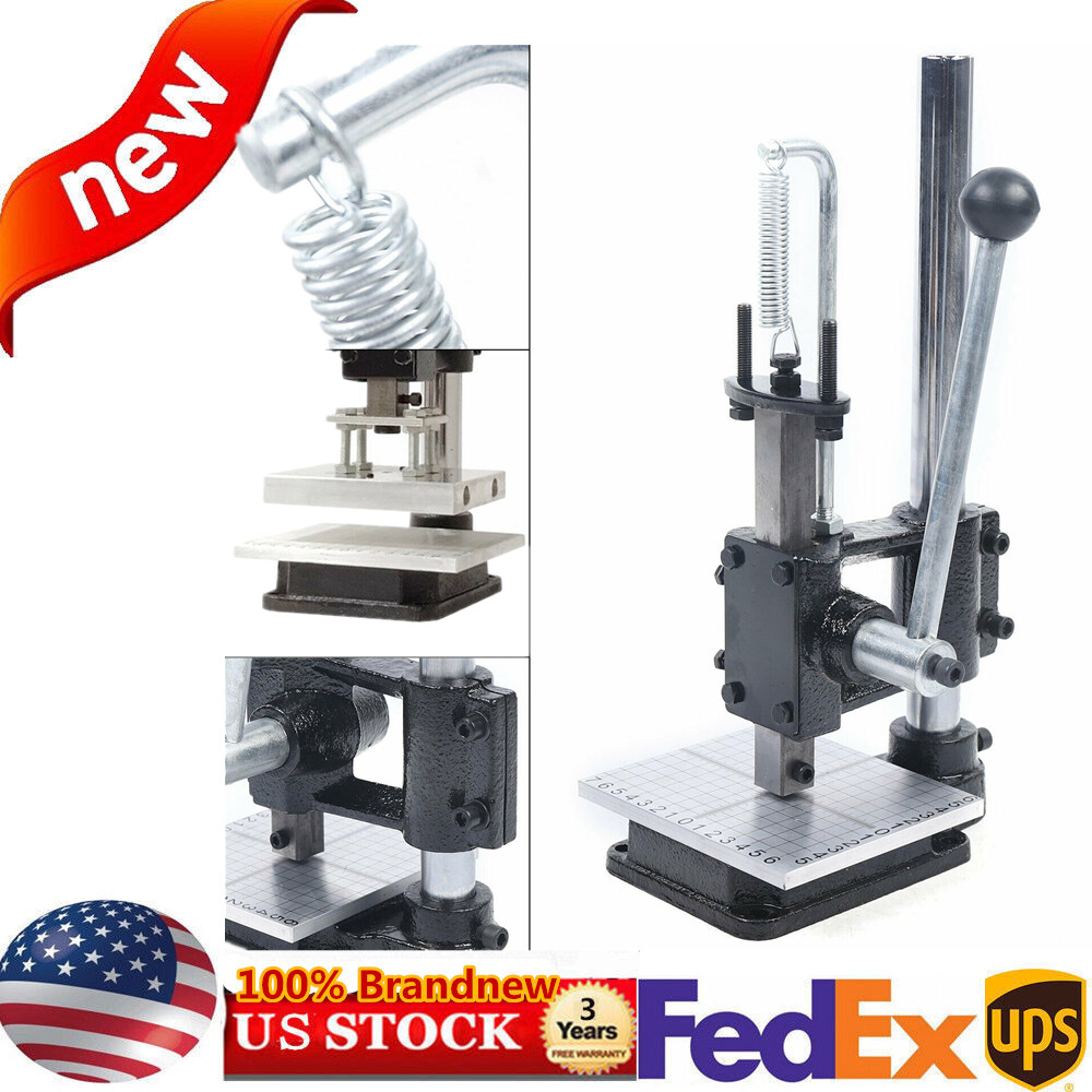 Leather Craft Embossing Press Imprinting Machine Leather Stamp Punching Tool DIY