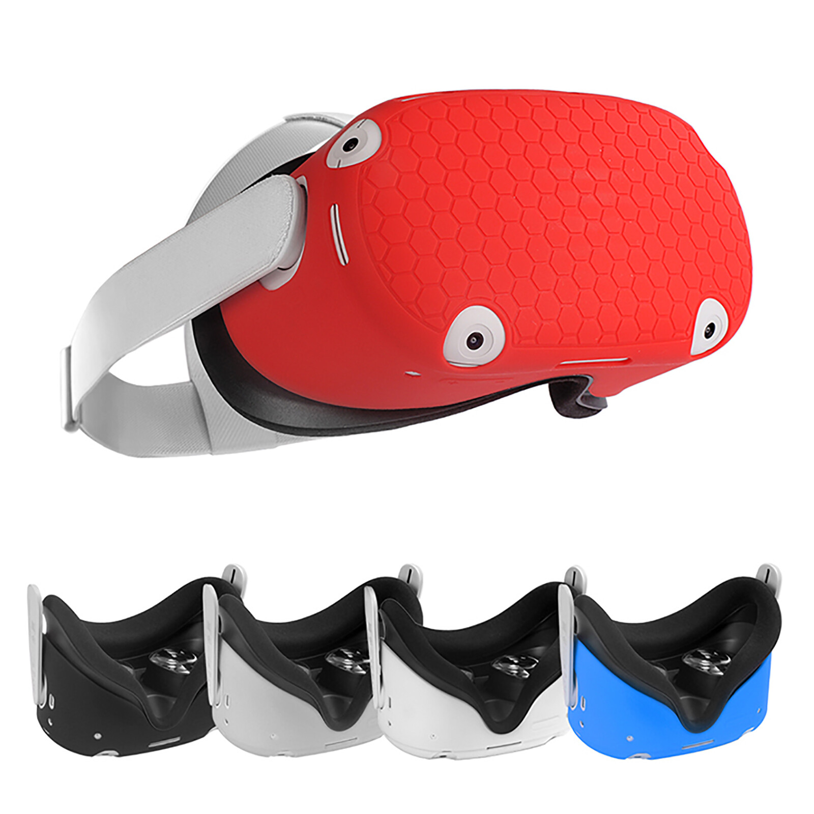 Red Silicone Sleeve for VR Headset - Comfortable Fit,VR Workouts & Entertainment