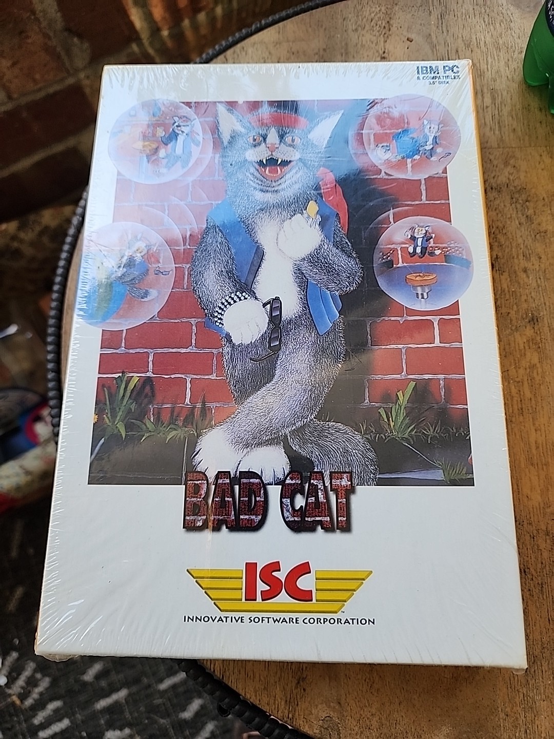 Vintage 1993 Bad Cat IBM PC Video Game by ISC, 3.5" ***SEALED***