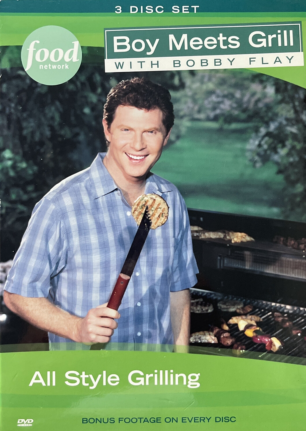 Bobby Flay DVD 3 Disc Set Boy Meets Grill All Style Barbecue Food Network 