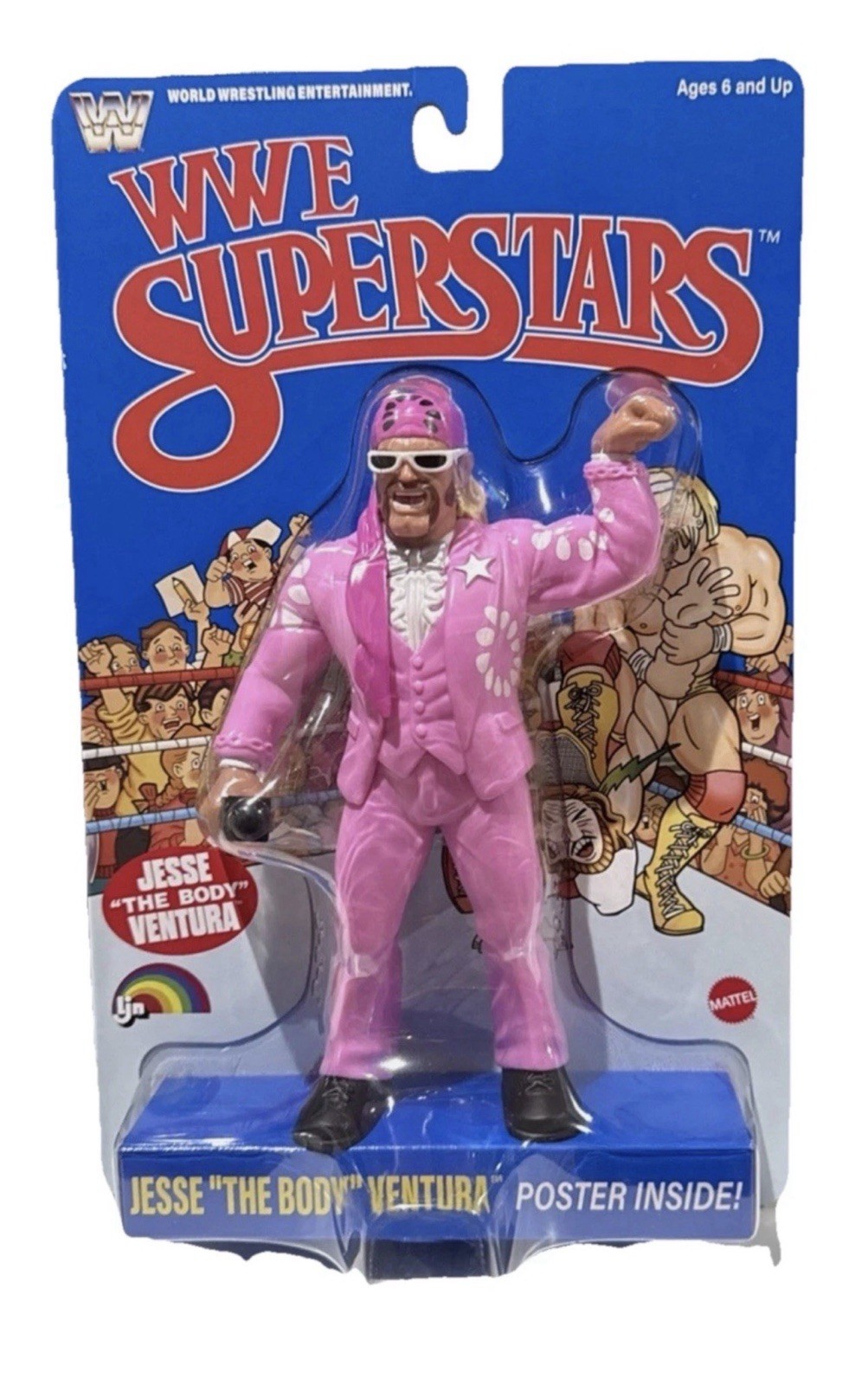 Mattel WWE Wrestling Superstars Wave 2 LJN JESSE THE BODY VENTURA! 8" Figure NEW
