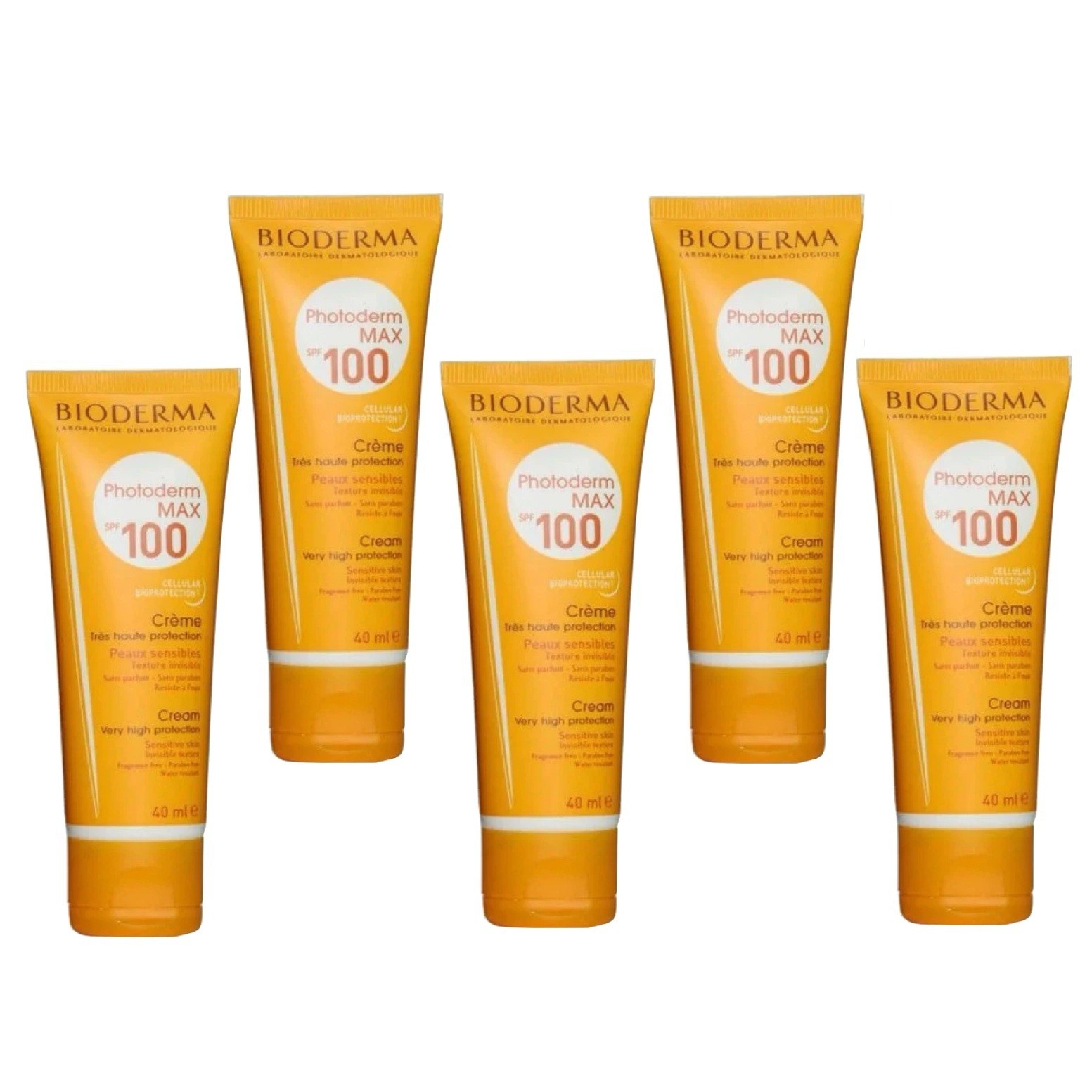 5 PCS Bioderma Photoderm Max SPF100 Sunscreen 40ml UVA UVB