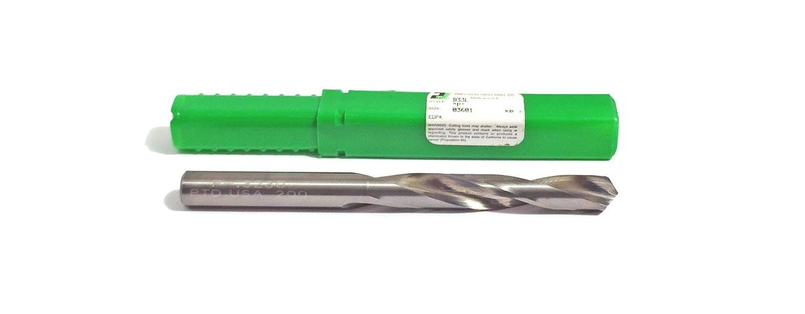 P (.323") Carbide Jobber Length Drill 118 Degree PTD D33L 003601