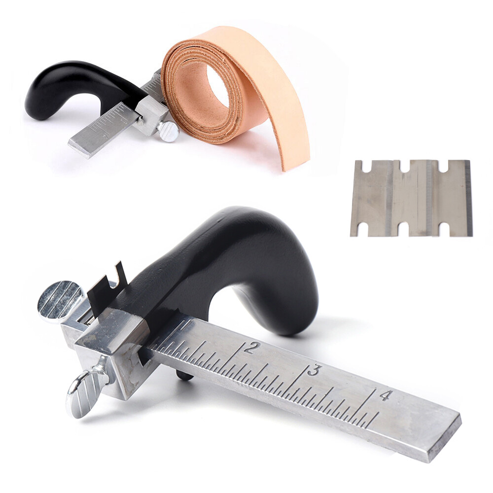 Professional Leather Draw Gauge Tool Strap Cutter Hand Craft Belt Cutting Blade