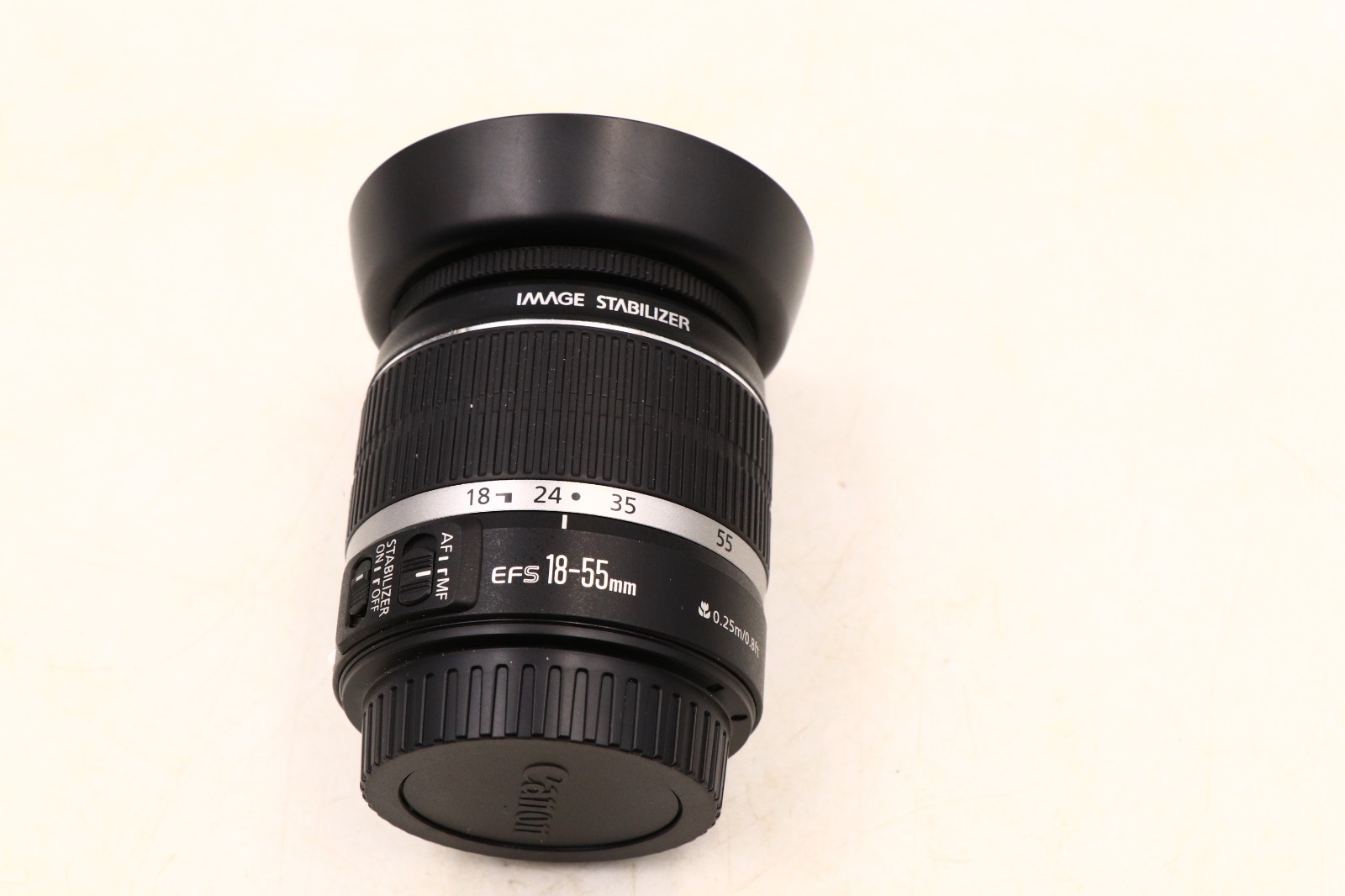 Canon EF-S 18-55mm 1:3.5-5.6 IS Image Stabilizer Zoom Lens Autofocus With EW-60C