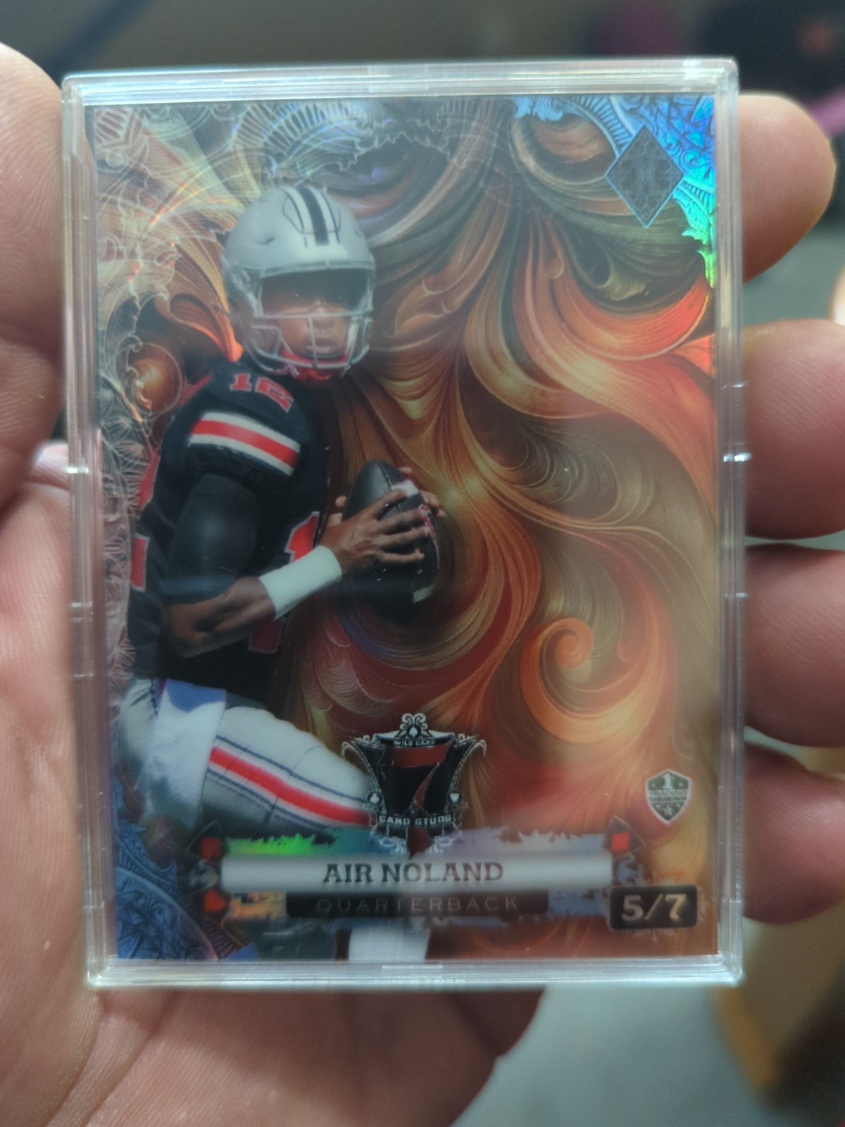 Wild Card 7 Card Stud Diamond Air Noland 5/7 1st Trading Card