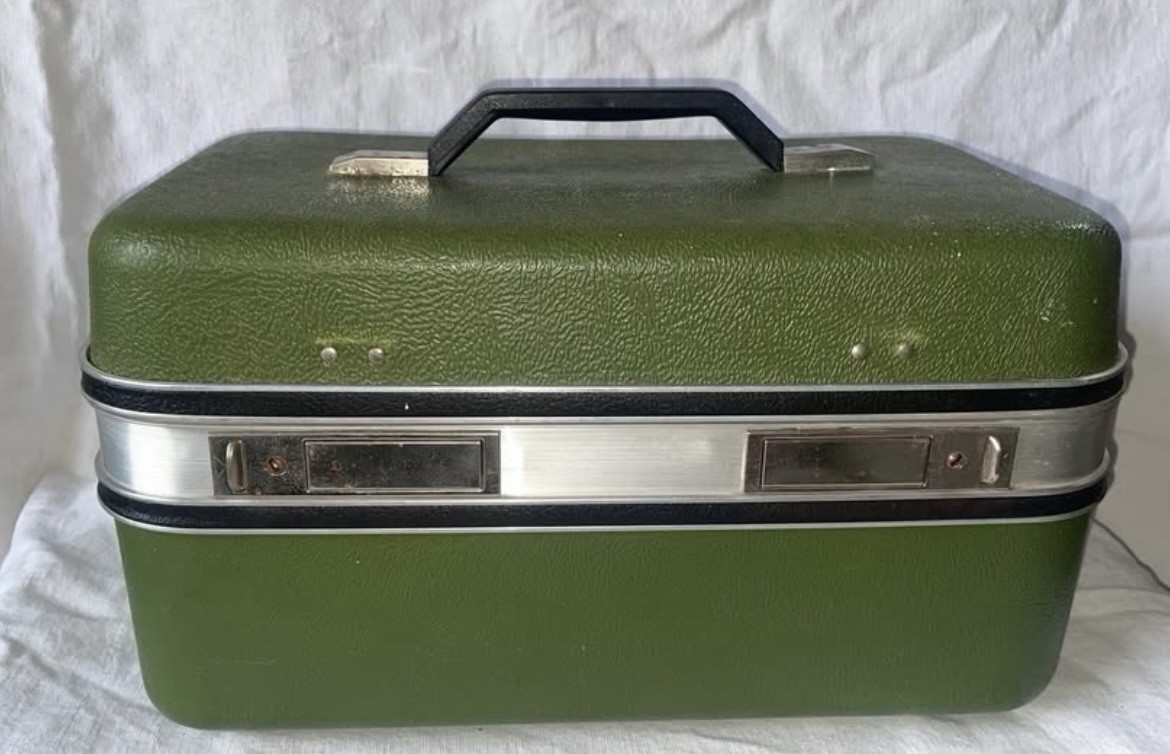 Vintage Green Samsonite Travel Caddy