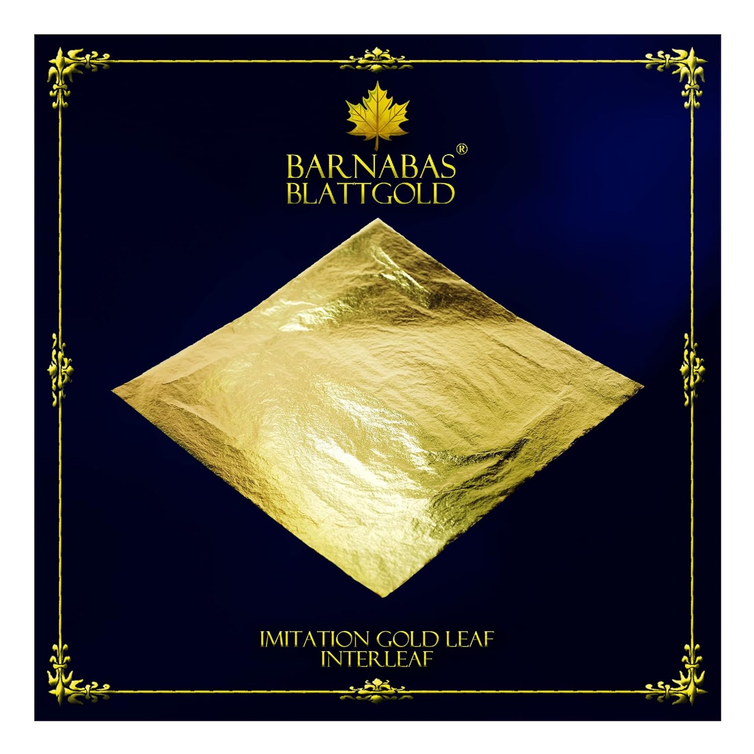 Gold Leaf [100 Sheets, 6.3 inch] - Imitation Gold Foil Sheets, No Interleaf S...