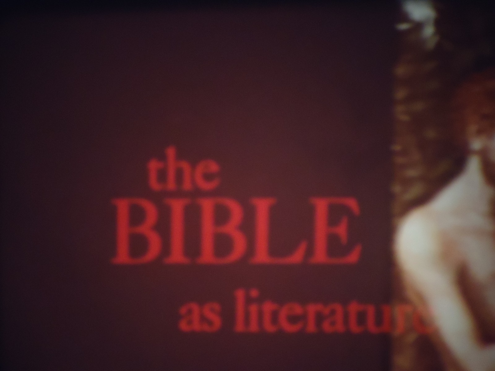 16 mm  The Bible As Literature Part One Saga and Story in the IOld Testament 