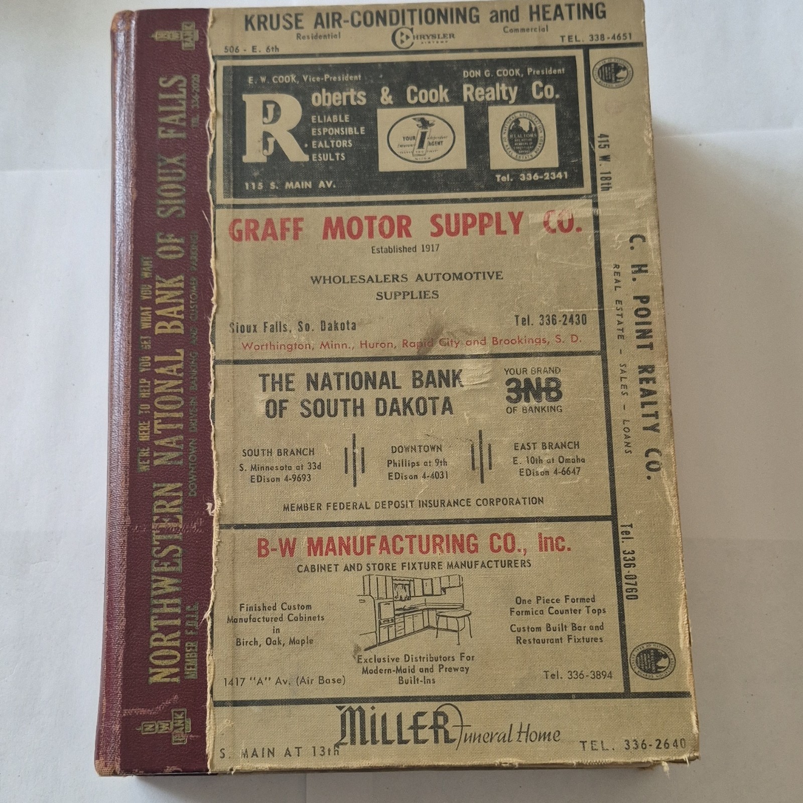 R.L. Polk & Co. Sioux Falls South Dakota City Directory 1962 