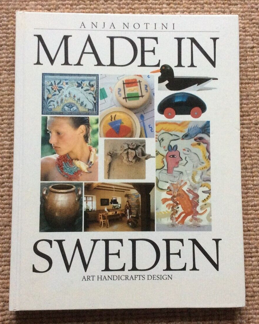 MADE IN SWEDEN ART HANDICRAFTS DESIGN  ANJA NOTINI  50 DIFFERENT ARTISTS WORKS