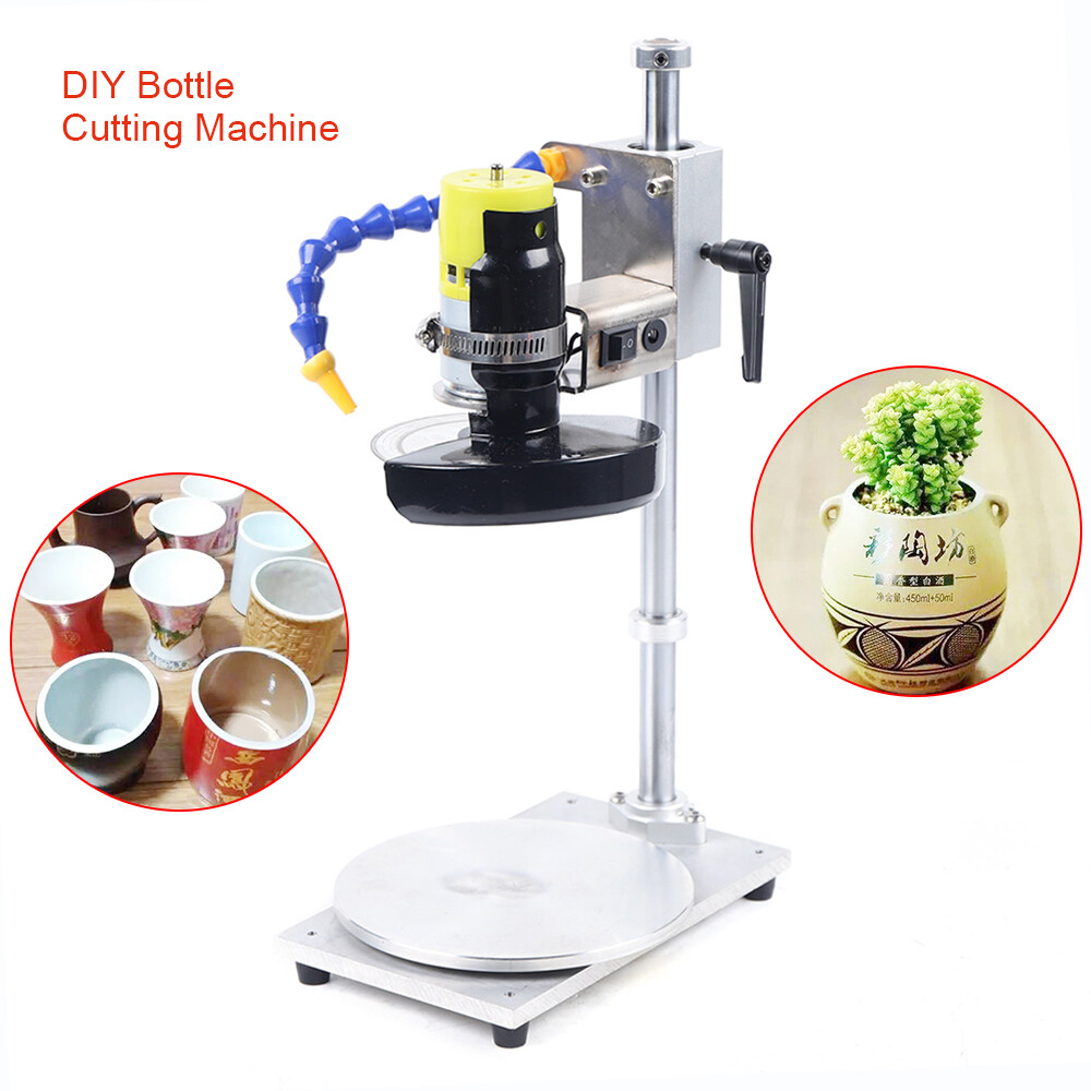 Beer Wine Cutting Machine Glass Bottle Jar DIY Cutter Kit 3000-6000RPM Speed