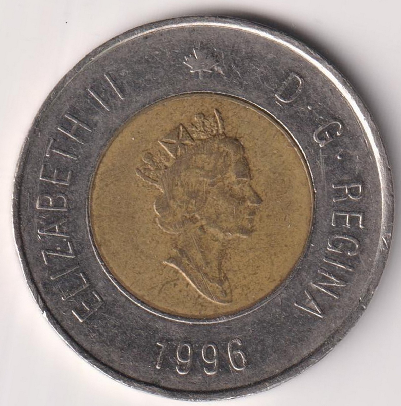 CANADA 1996 2 dollars-First Canadian Bimetallic coin - KM.270  R.818C circ.