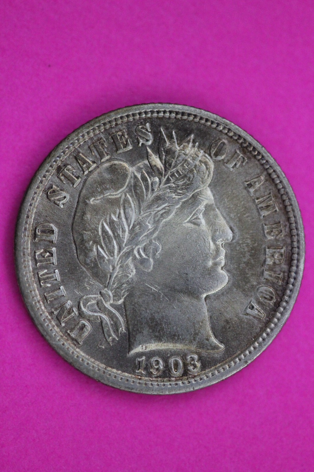 High Grade 1903 P Barber Liberty Dime Silver Coin Guaranteed Authentic Real 1089