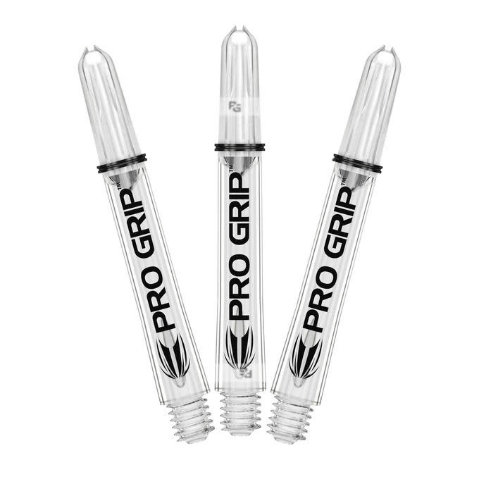 Target Pro Grip Spin Medium Dart Shafts Clear