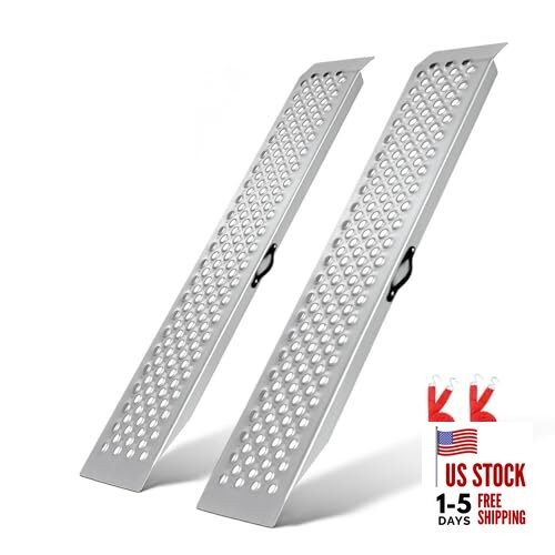  47" Shed Ramps, 1300 lbs Capacity Ramp for Lawn Mower, Loading Ramps for Steel