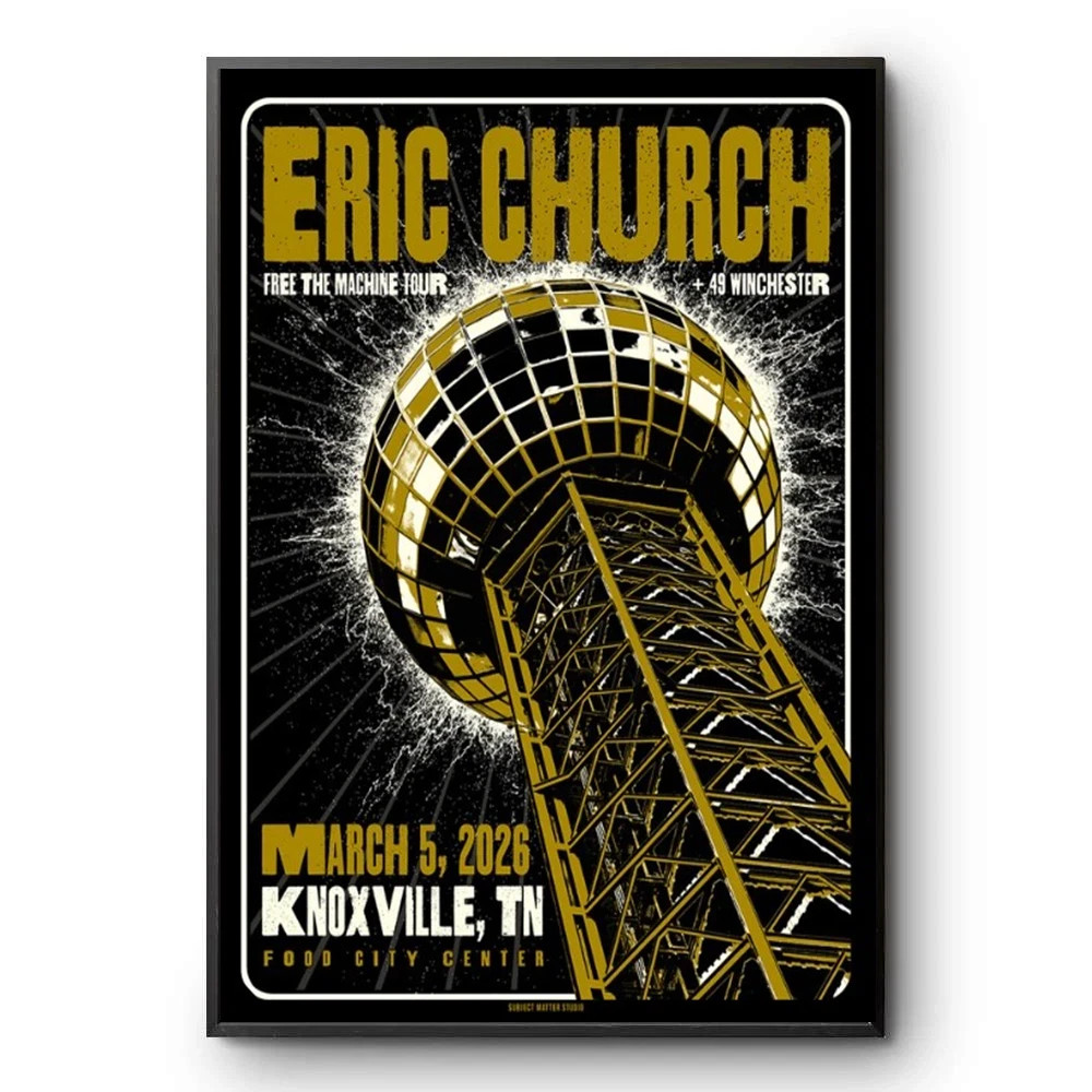 Eric church in Knoxville, TN March 5 2026 Poster