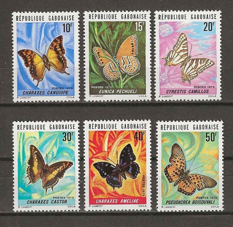 GAMBON 1973 SG 481/486 MNH