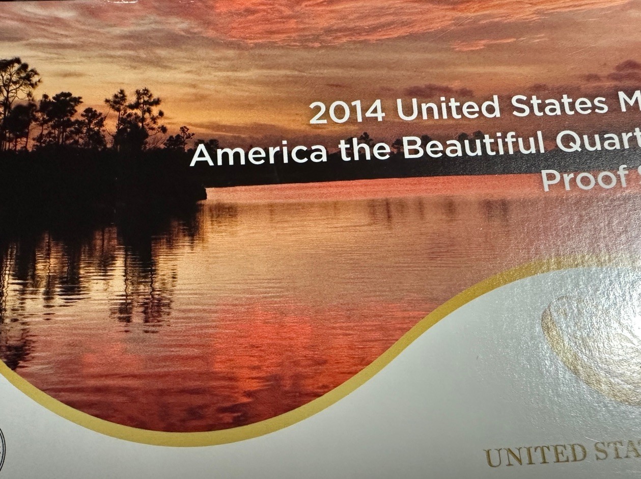 2014 S America the Beautiful Quarters Proof Set -5 National Parks